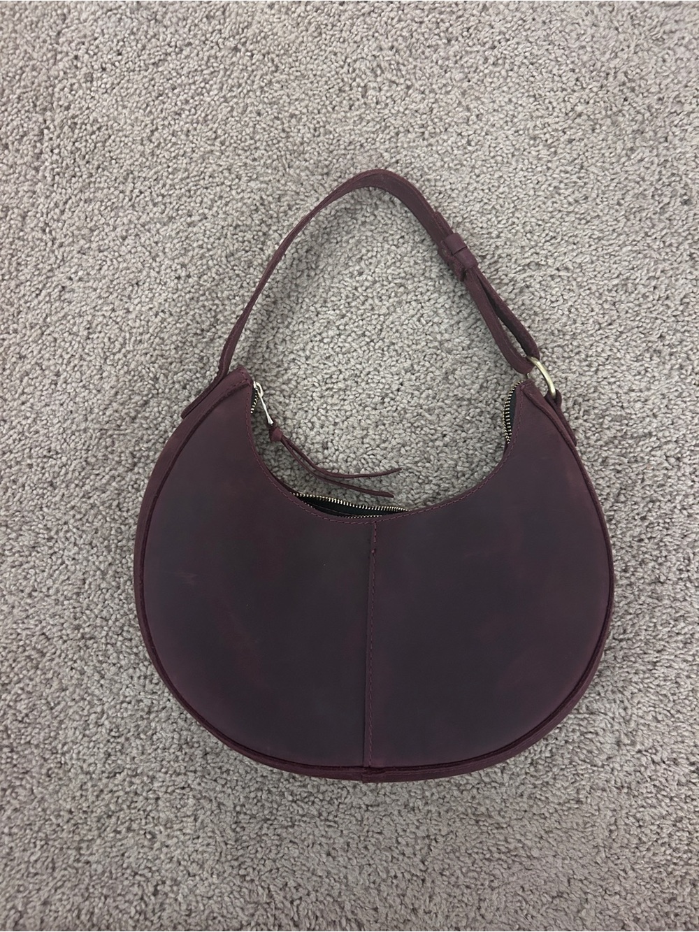 Merlot Nora Crescent Bag - Picture 2 of 5